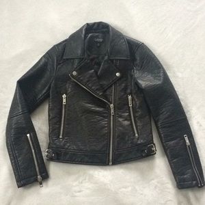 Topshop Faux Leather Jacket